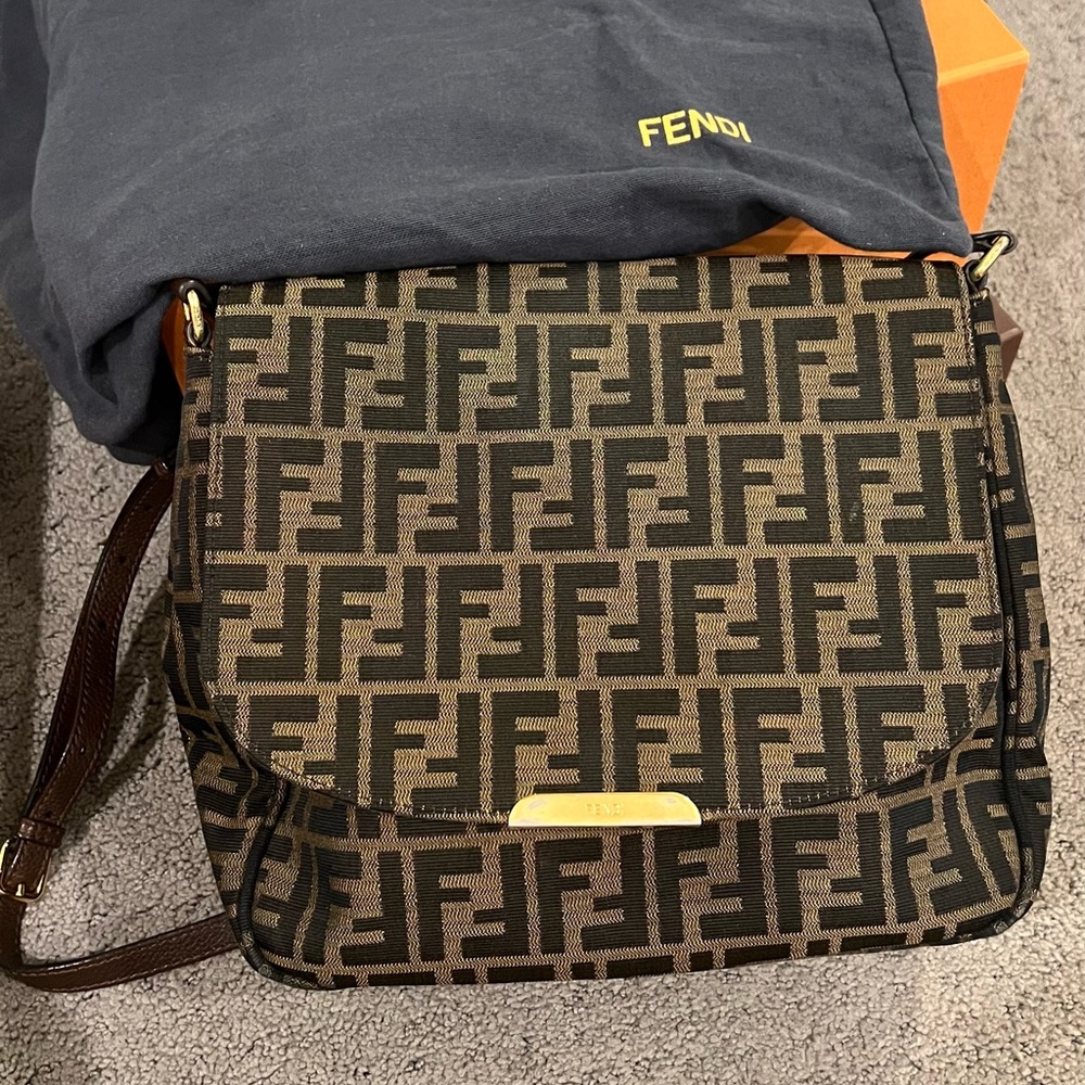 Fendi cross body bag with dust bag